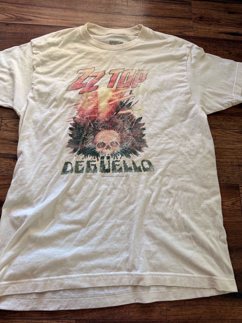 ZZ Top Deguello Band T-Shirt American Classics Men’s L Cream